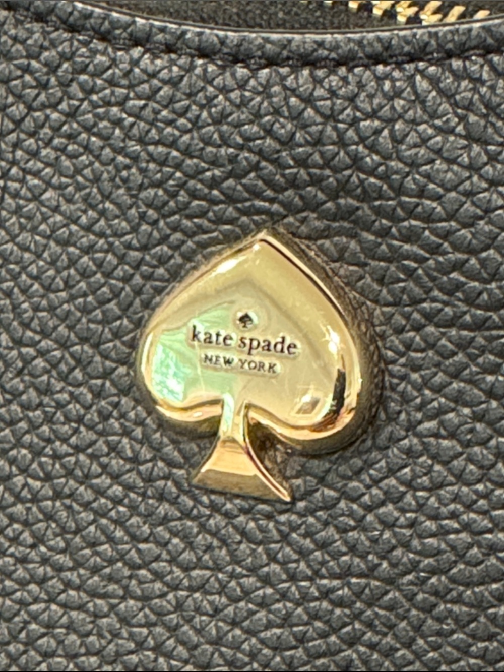 Kate Spade Bag Kayla Crescent Black Leather Shoulder Bag - Picture 6 of 17
